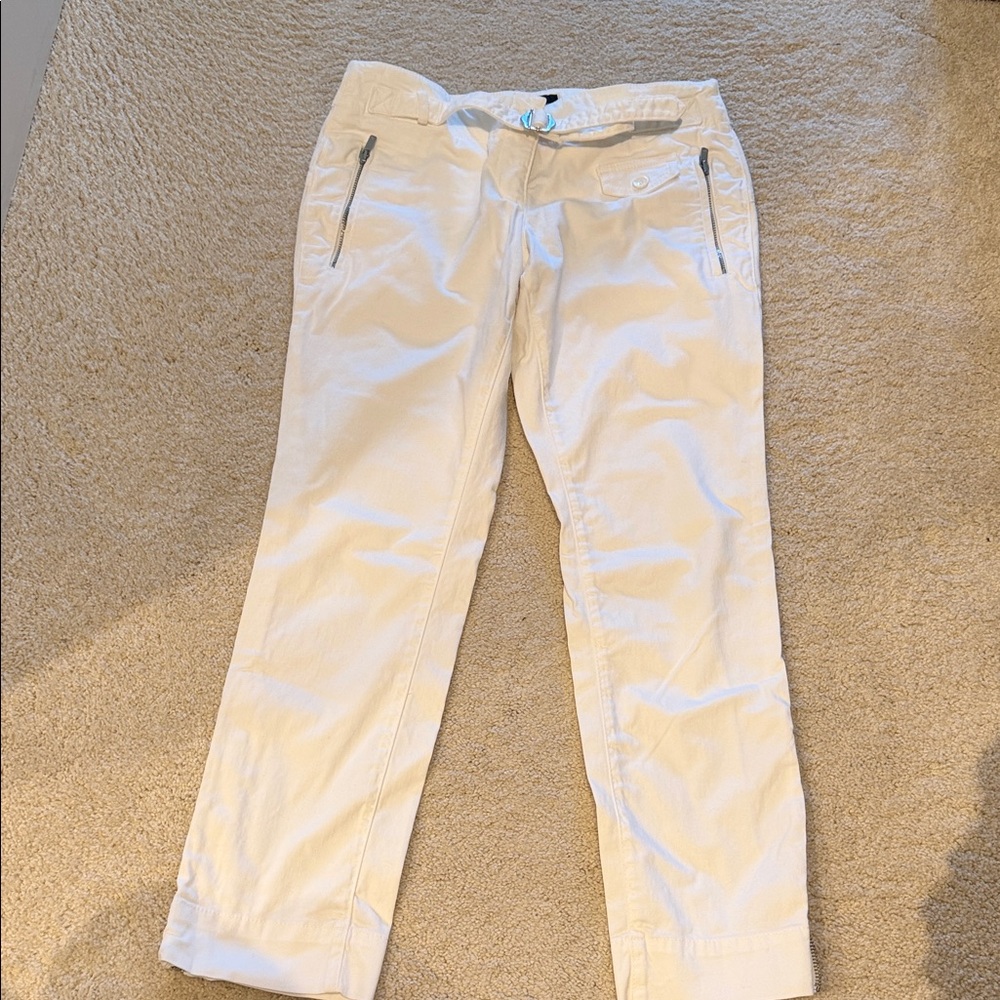 White Casual Pants